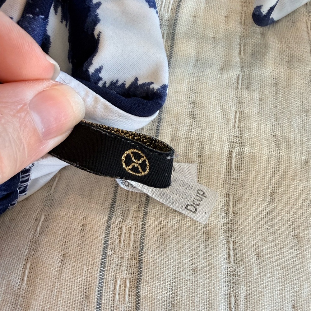 Vix Navy and White Zebra Halter Bikini - Picture 6 of 9